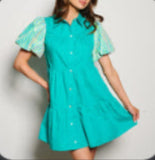 Turquoise Sequin Dress