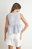Sky Meadow Peplum Top - BMT7750