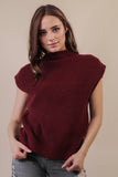 12W3391N-Soft Knit Sweater Vest Top