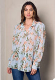 Maggie Floral Blouse-Blue