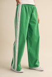 IP1467 SIDE LACE CONTRAST TRACK PANTS
