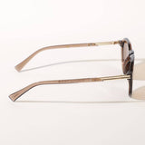 Semi-Transparent Round Frame Fashion Sunglasses