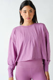Crescent Pima Cotton Open Back Long Sleeve Tee