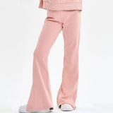 Cotton Terry Slit Hem Pants