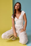 PT17865 - Alina Slim Fit V-neck Top
