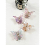 Marble Tortoise Acrylic Butterfly Hair Claw Clip