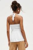 Silky Beaded Halter Top