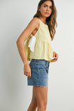 Sky Meadow Peplum Top - BMT7750