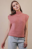 12W3391N-Soft Knit Sweater Vest Top