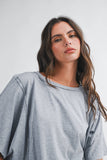 8550HN Boxy Dolman Short Sleeve Top
