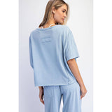 MINERAL WASHED BOXY TOP