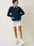 Mini Bow Petal Grip Sock [Indigo], Pilates Socks