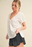 8286DK Zoie V-Neck Short Sleeve Top 5