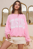 T1770-GOD | 'GOD IS LOVE' Print Oversized Graphic Top