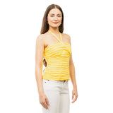 Shirred Halter Neck Top