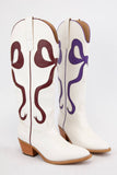 RUBY BOW SWIRLING PATTERNED WESTERN BOOTS