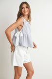Sky Meadow Peplum Top - BMT7750