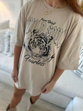 Tan Free Spirit Wild Soul Oversized Tee