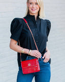 Evelyn Crossbody Red Patent EC