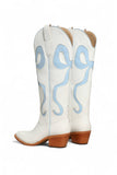 RUBY BOW SWIRLING PATTERNED WESTERN BOOTS