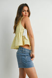 Sky Meadow Peplum Top - BMT7750