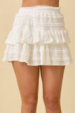 Ruffle Layer Mini Skort