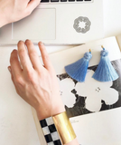 Cornflower Blue Topknot Stud/Post Earrings