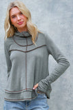 HOODIE LONG SLEEVE THUMBHOLE FRENCH TERRY TOP