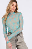 LONG SLEEVE FLORAL LACE TOP