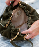 Whitley Gathered Bag Olive S