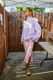 IT2594E-DILLYDALLY | 'DILLY DALLY' Mock Neck Sweatshirt
