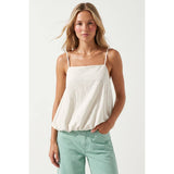 Billowy Cami Top With Bubble Hem