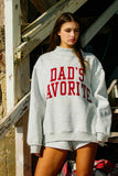 FAVORITE Reversible Mock-Neck Sweatshirt
