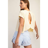 VISCOSE MODAL OPEN BACK TOP