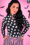 Keigan Mesh Top- Ghost