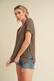 8286DK Zoie V-Neck Short Sleeve Top 5
