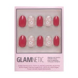 Red Blossom Press-On Nails | Short Oval | Red Floral Love