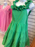 Kelly Green Ruffle Dress