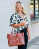 Heath Tote Bag Saddle EC