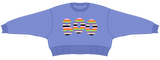 Striped Boo Crop Sweatshirt