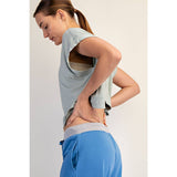 VISCOSE MODAL OPEN BACK TOP