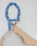 Serafina Scarf Purse Chain Bl Wht Geo