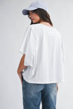 8550HN Boxy Dolman Short Sleeve Top