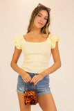 Spring Ruffle Tiered Sweater Top