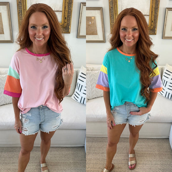 Jessie Colorblock Top