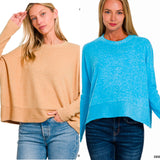 Brushed Dolman Sleeve Sweater