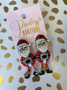 Dancing Santa Earrings