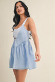 Gingham Print Double Layered Play Dress