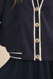 IST6168 KNIT CARDIGAN AND SKIRT SET
