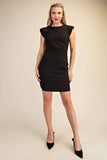 Ruched Fitted Mini Dress